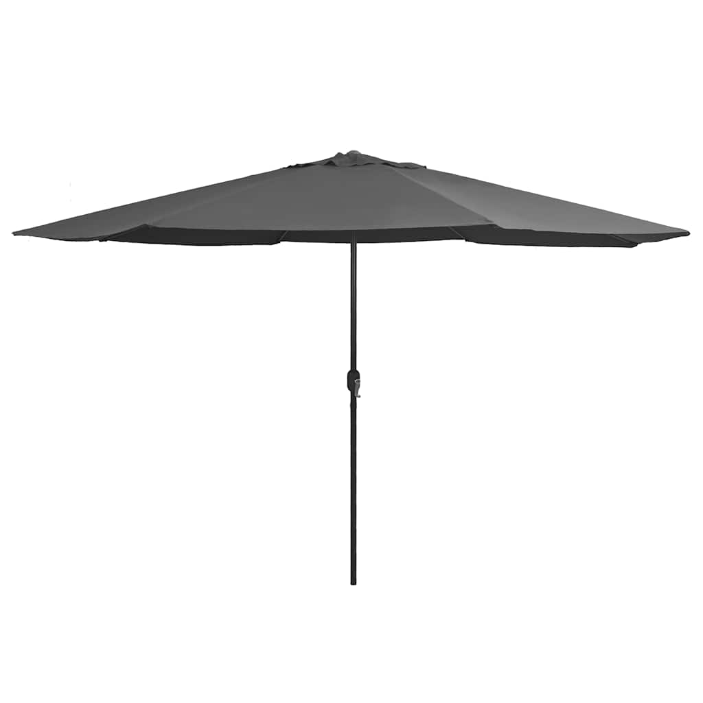 Vidaxl parasol avec poteau métallique 390 cm anthracite -colored