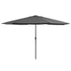 Vidaxl parasol avec poteau métallique 390 cm anthracite -colored