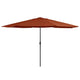 Vidaxl parasol avec poteau métallique 390 cm en terre cuite -colored