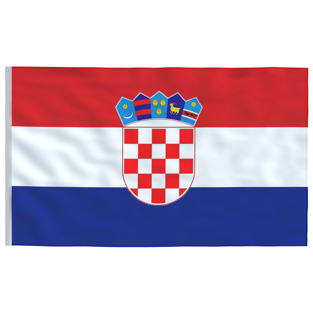 VidaXL drapeau croatie 90x150 cm