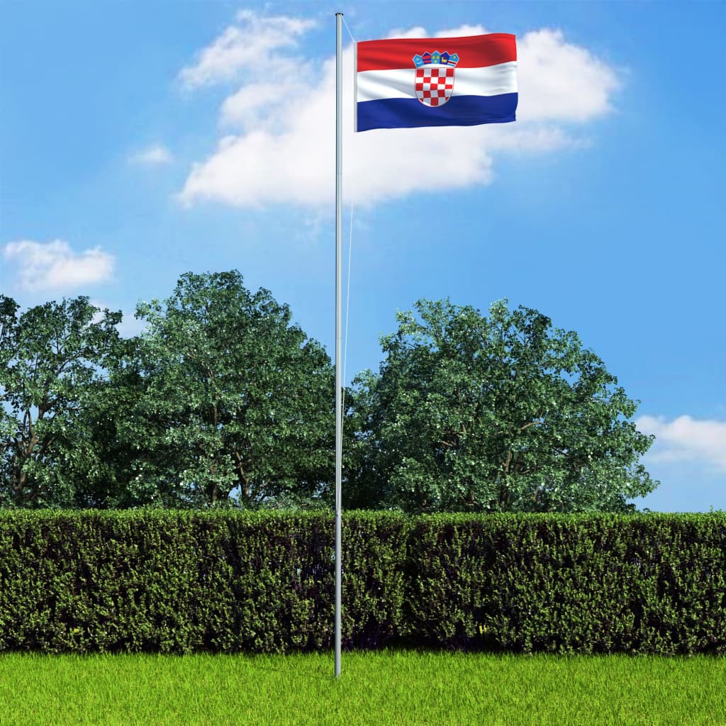 VidaXL drapeau croatie 90x150 cm