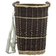 Panier en bois Vidaxl avec sangles de transport 44.5x37x50 cm Bois de saule naturel - afbeelding 2