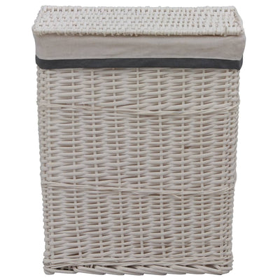 Panier de blanchisserie Vidaxl White blanc