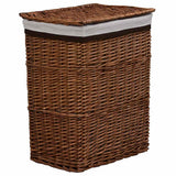 Panier de blanchisserie Vidaxl Willows Brown - afbeelding 1