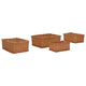 Vidaxl ensemble de paniers 4 pièces empilables saule marron