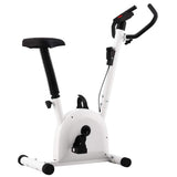 Vélo d'exercice vidaxl avec résistance aux pneus blanc - afbeelding 1