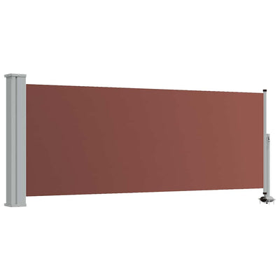 Écran de jardin vidaxl extensible 100x300 cm brun