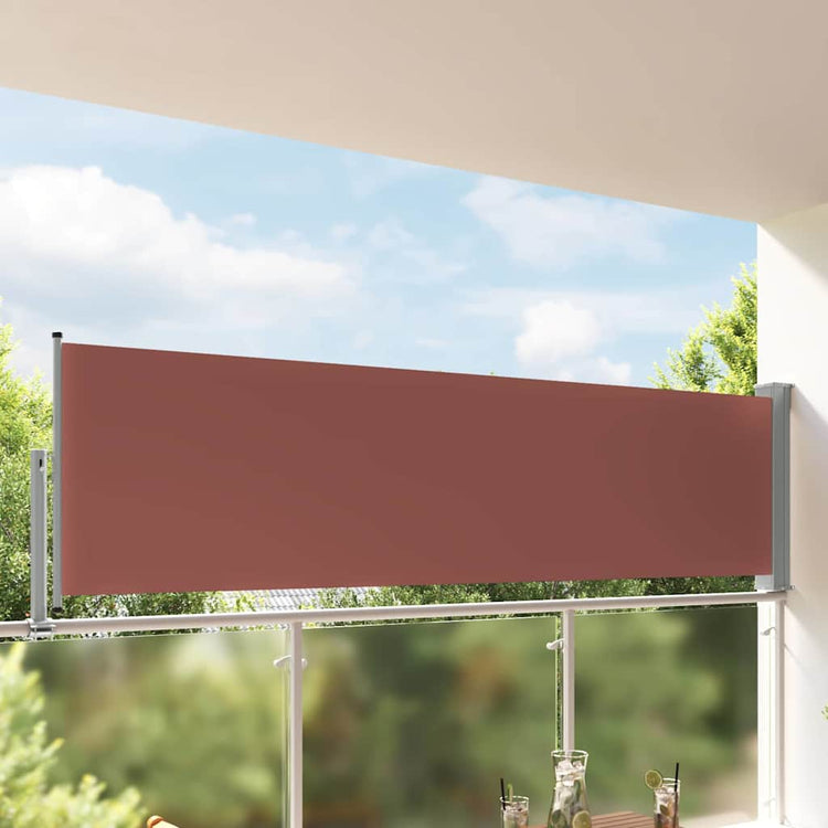 Écran de jardin vidaxl extensible 100x300 cm brun