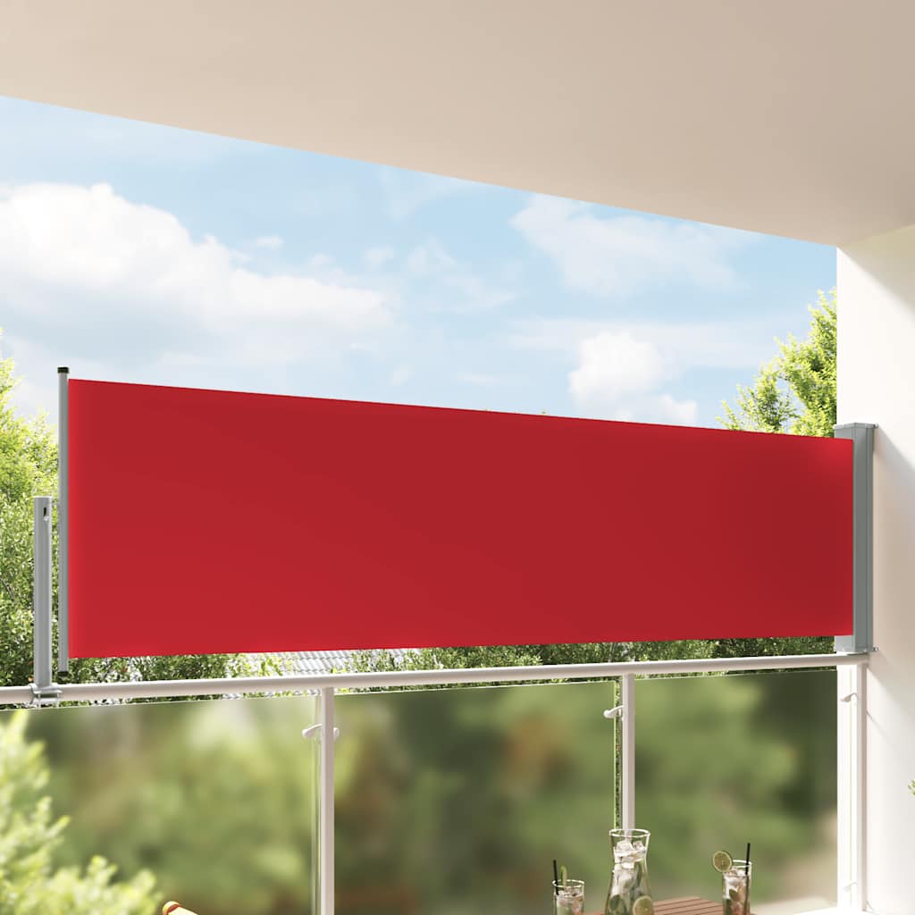 Écran de jardin vidaxl extensible 100x300 cm rouge