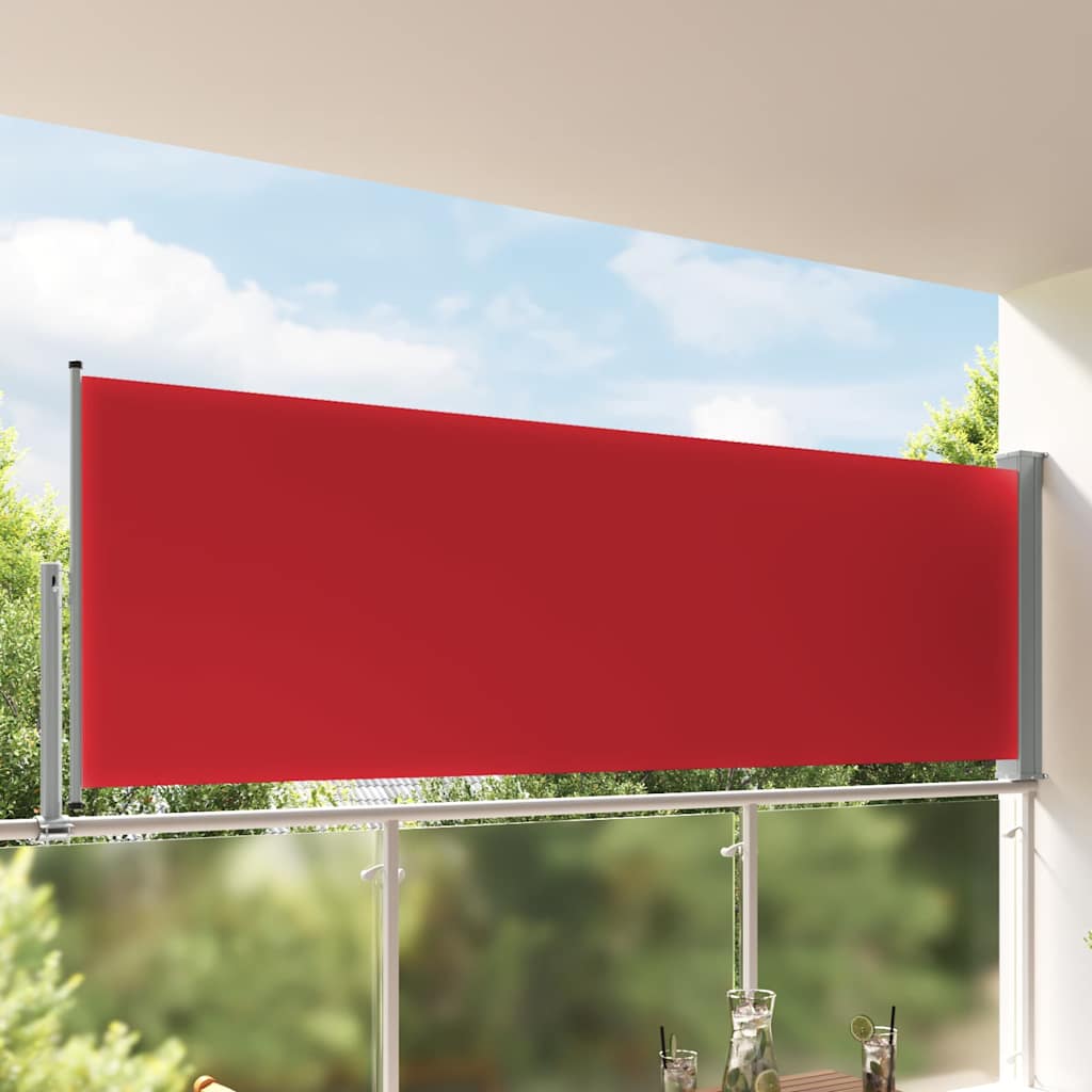 Écran de jardin vidaxl extensible 120x300 cm rouge
