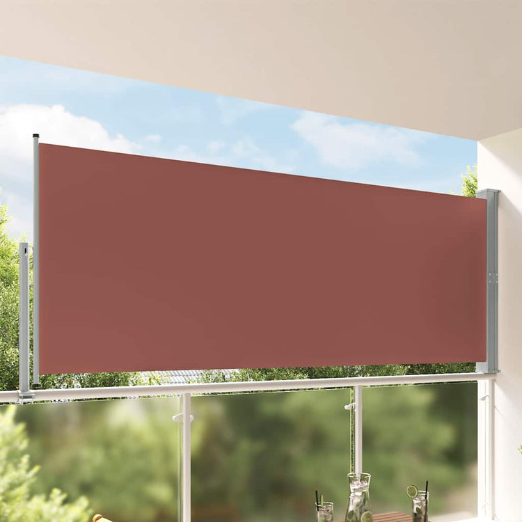 Écran de jardin vidaxl extensible 140x300 cm brun