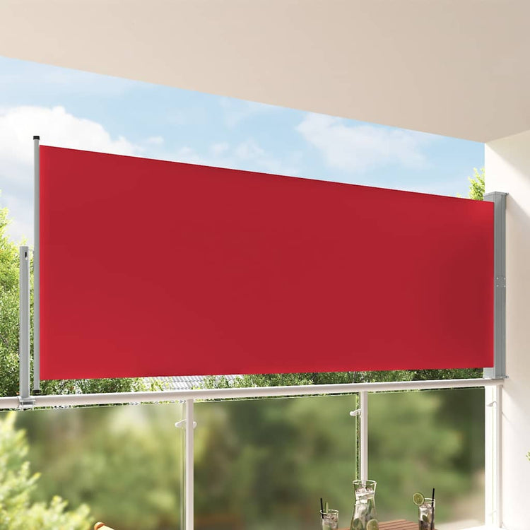 Écran de jardin vidaxl extensible 140x300 cm rouge