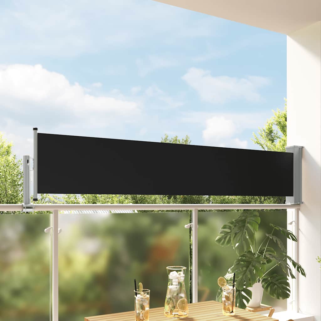 Écran de jardin vidaxl extensible 60x300 cm noir