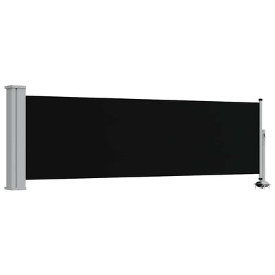 Écran de jardin vidaxl extensible 80x300 cm noir