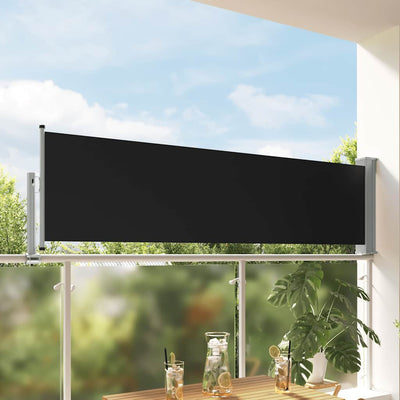 Écran de jardin vidaxl extensible 80x300 cm noir