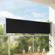 Écran de jardin vidaxl extensible 80x300 cm noir