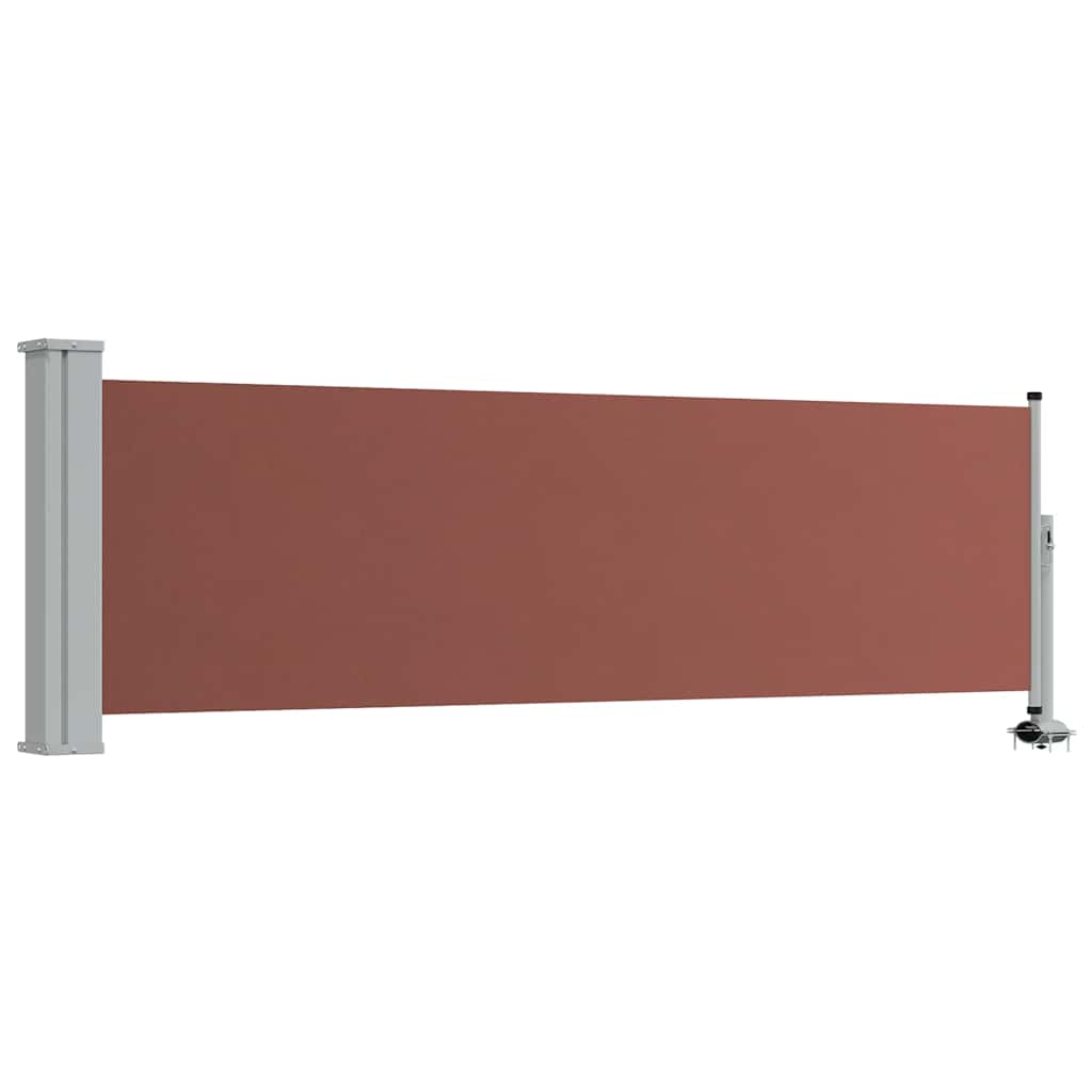 Écran de jardin vidaxl extensible 80x300 cm brun