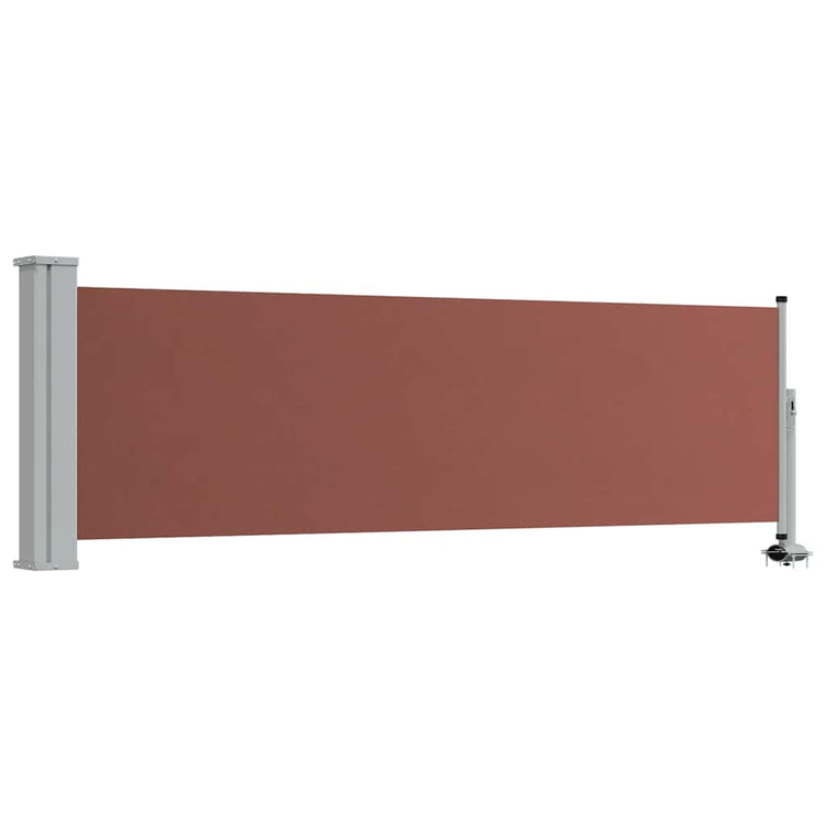 Écran de jardin vidaxl extensible 80x300 cm brun