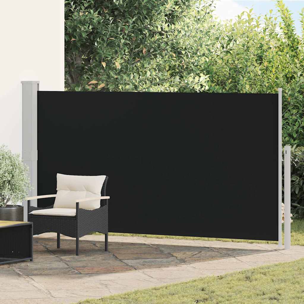 Écran de jardin vidaxl extensible 170x300 cm noir