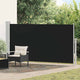 Écran de jardin vidaxl extensible 170x300 cm noir