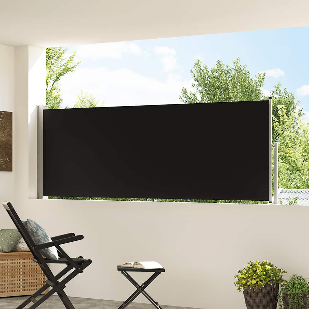 Écran de jardin vidaxl extensible 100x300 cm noir