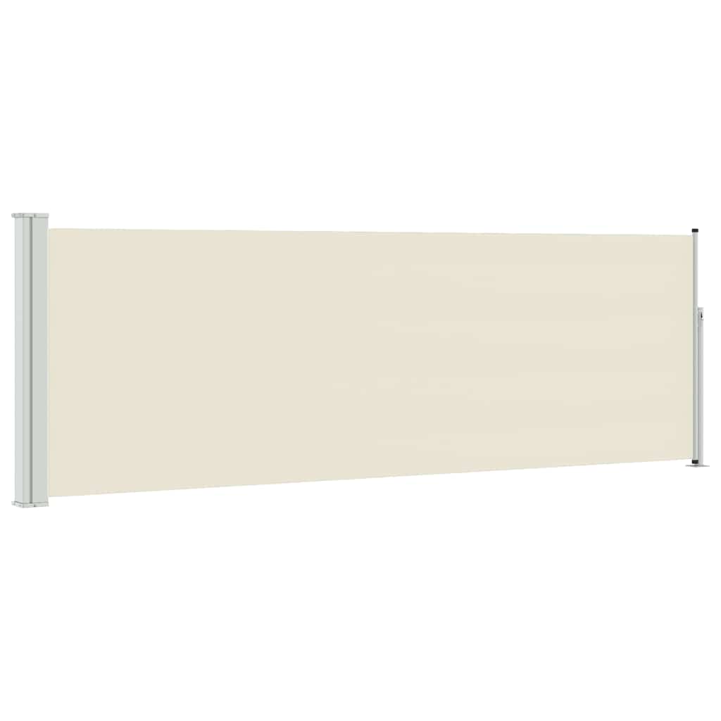 Écran de jardin Vidaxl extensible 100x300 cm crème