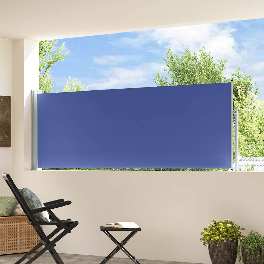 Écran de jardin vidaxl extensible 100x300 cm bleu