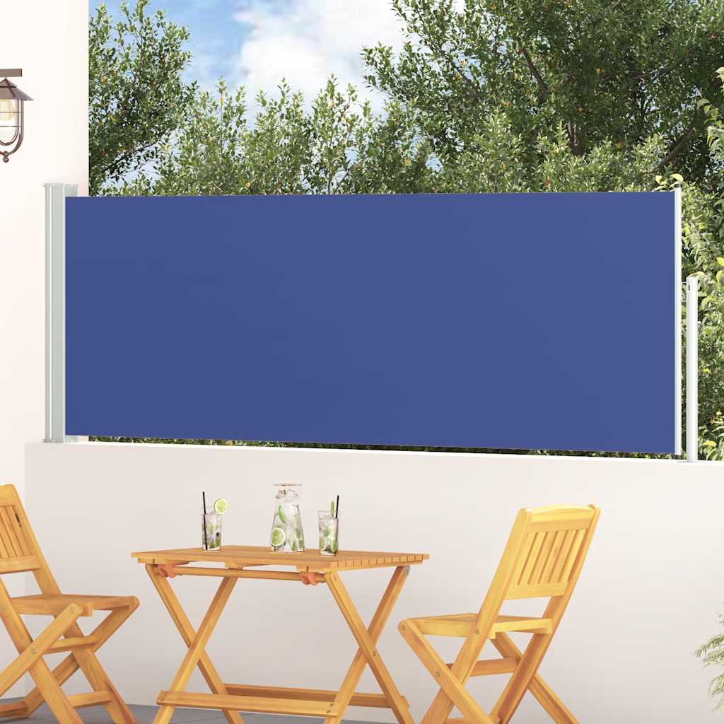 Écran de jardin vidaxl extensible 100x300 cm bleu