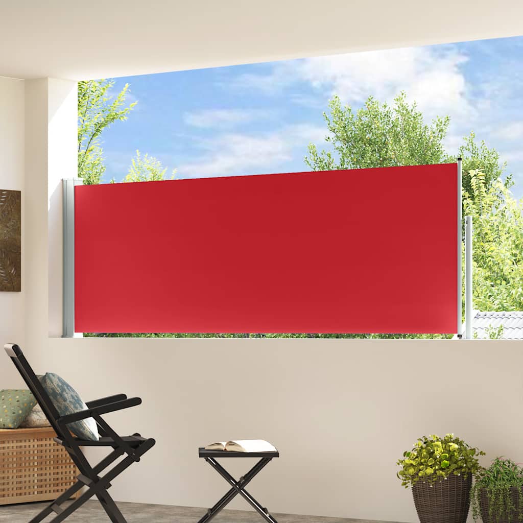 Écran de jardin vidaxl extensible 100x300 cm rouge