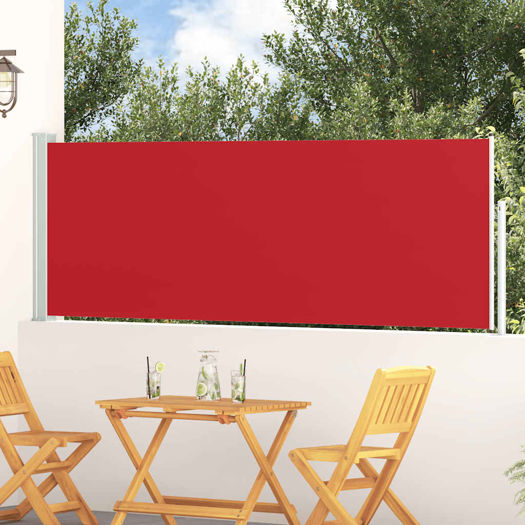 Écran de jardin vidaxl extensible 100x300 cm rouge