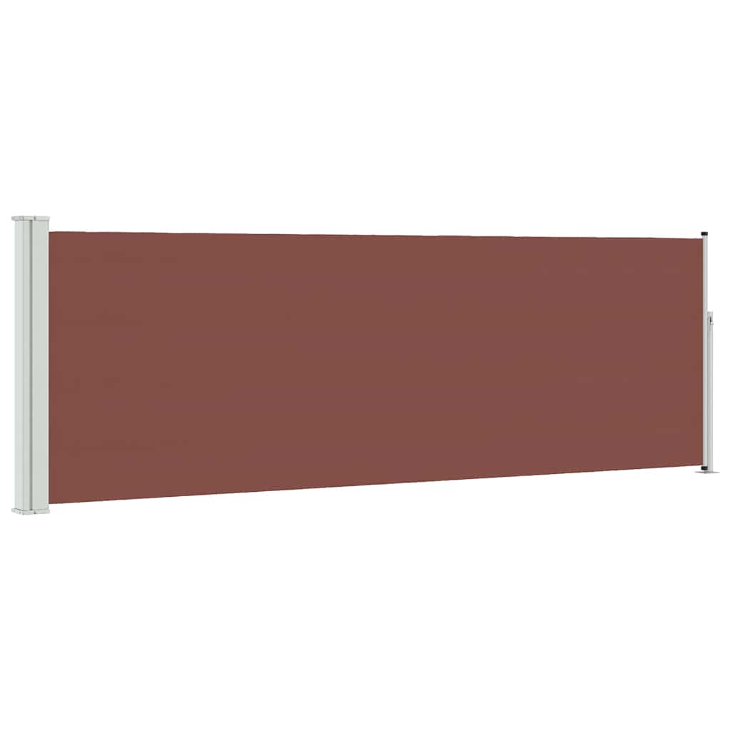Écran de jardin vidaxl extensible 100x300 cm brun