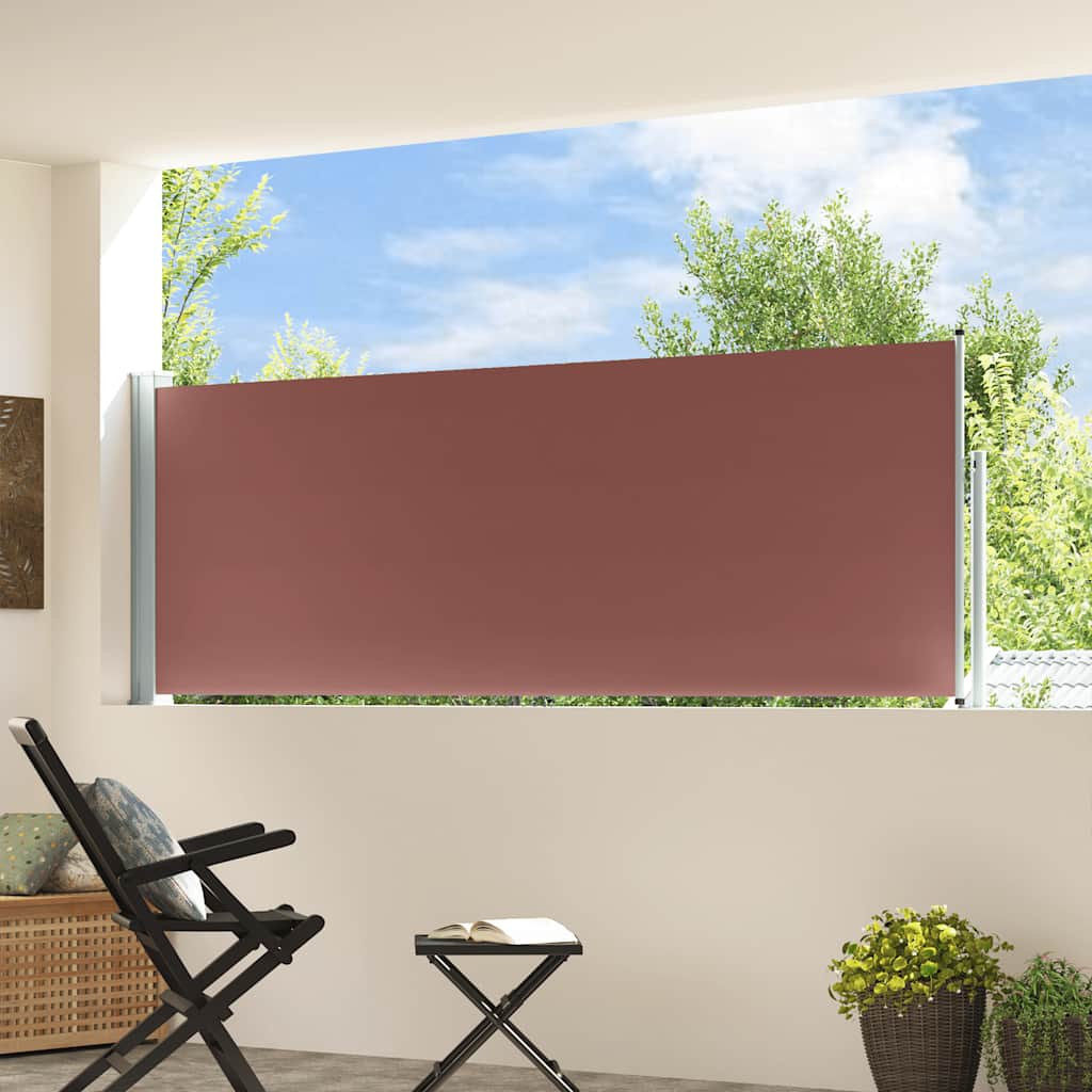 Écran de jardin vidaxl extensible 100x300 cm brun