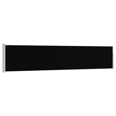 Écran de jardin vidaxl extensible 100x500 cm noir