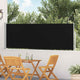 Écran de jardin vidaxl extensible 100x500 cm noir