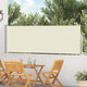 Écran de jardin vidaxl extensible 100x500 cm crème