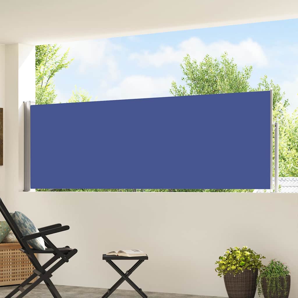 Vidaxx paravent de jardin extensible 100x500 cm bleu