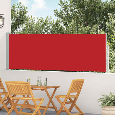 Écran de jardin vidaxl extensible 100x500 cm rouge