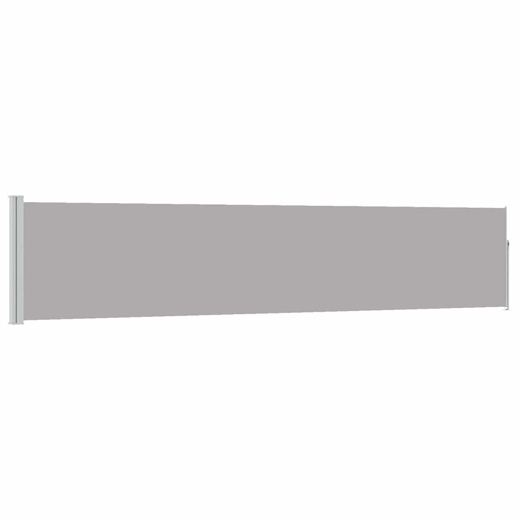Écran de jardin vidaxl extensible 100x500 cm gris