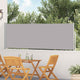 Écran de jardin vidaxl extensible 100x500 cm gris