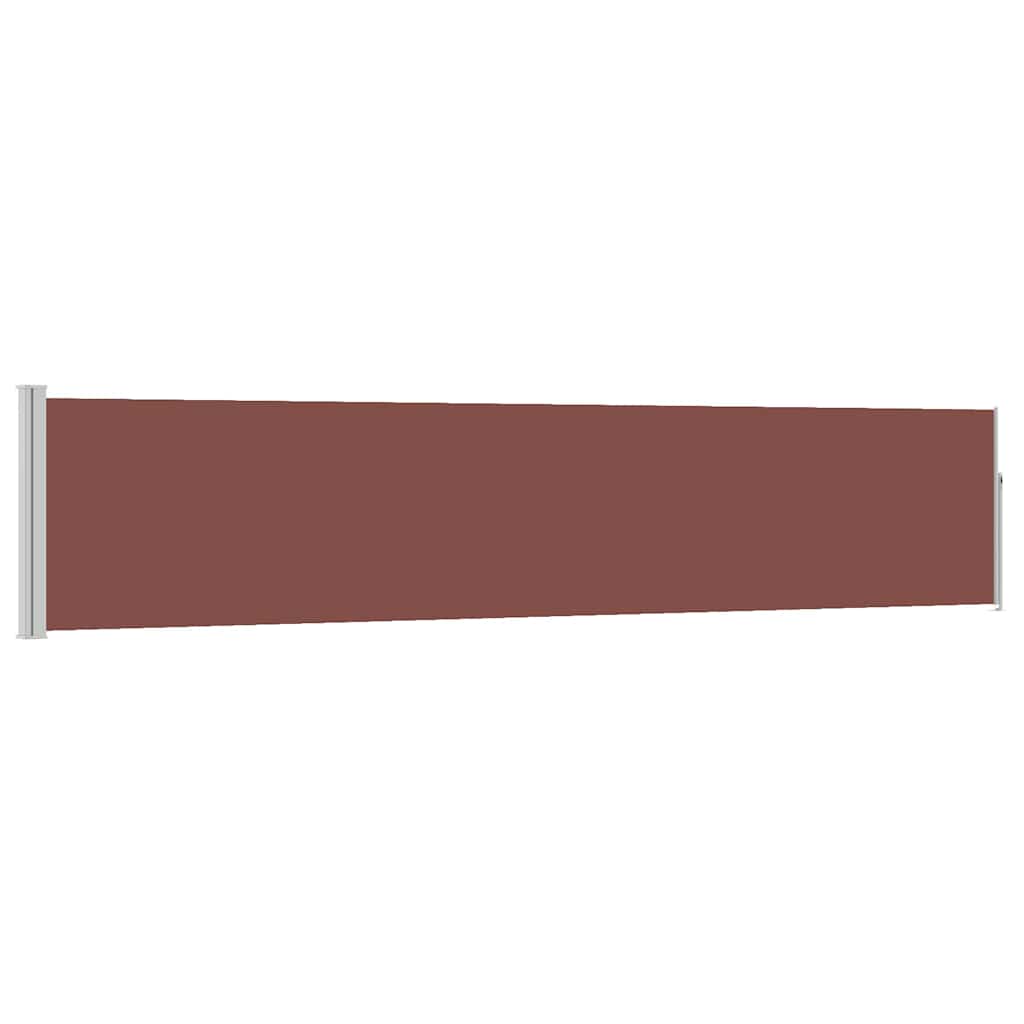 Écran de jardin vidaxl extensible 100x500 cm brun