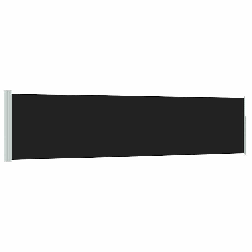 Écran de jardin vidaxl extensible 120x500 cm noir