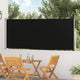 Écran de jardin vidaxl extensible 120x500 cm noir