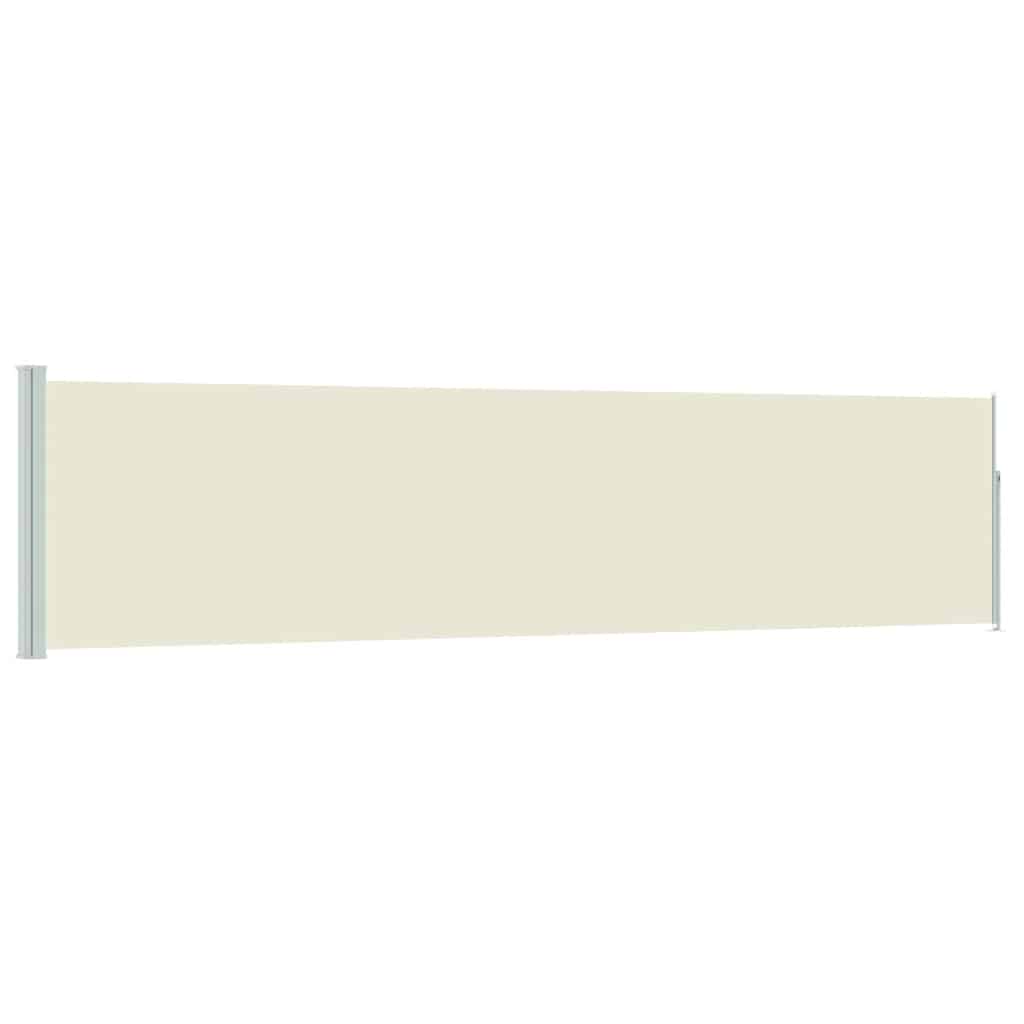 Écran de jardin vidaxl extensible 120x500 cm crème