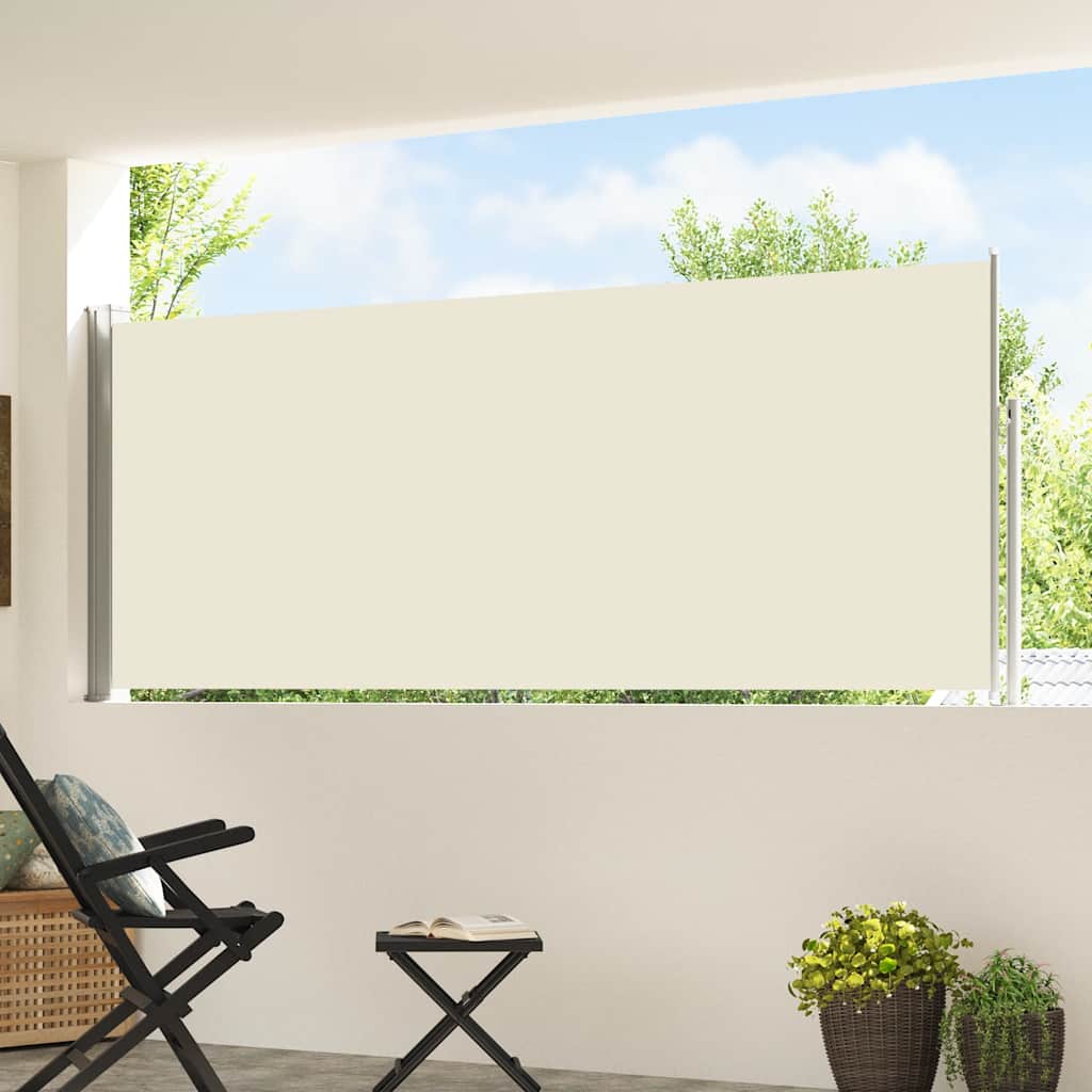 Écran de jardin vidaxl extensible 120x500 cm crème