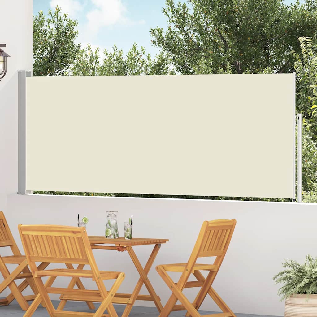 Écran de jardin vidaxl extensible 120x500 cm crème