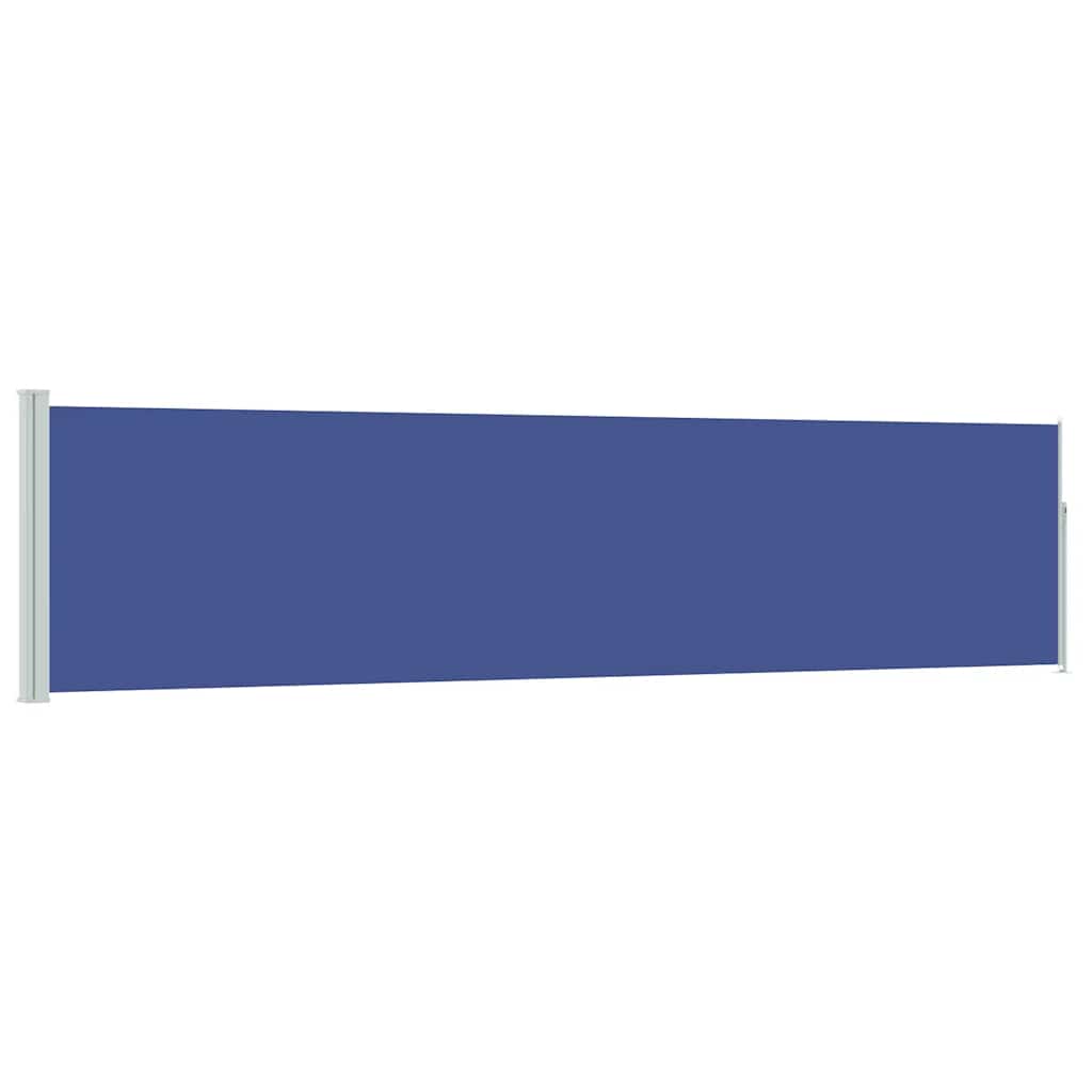 Écran de jardin vidaxl extensible 120x500 cm bleu
