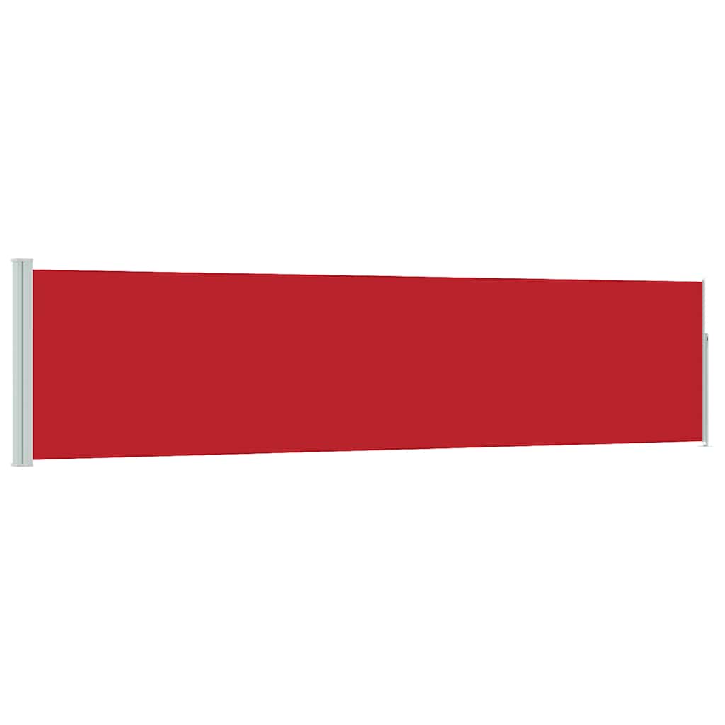Écran de jardin vidaxl extensible 120x500 cm rouge