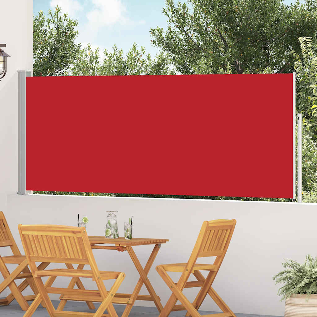 Écran de jardin vidaxl extensible 120x500 cm rouge