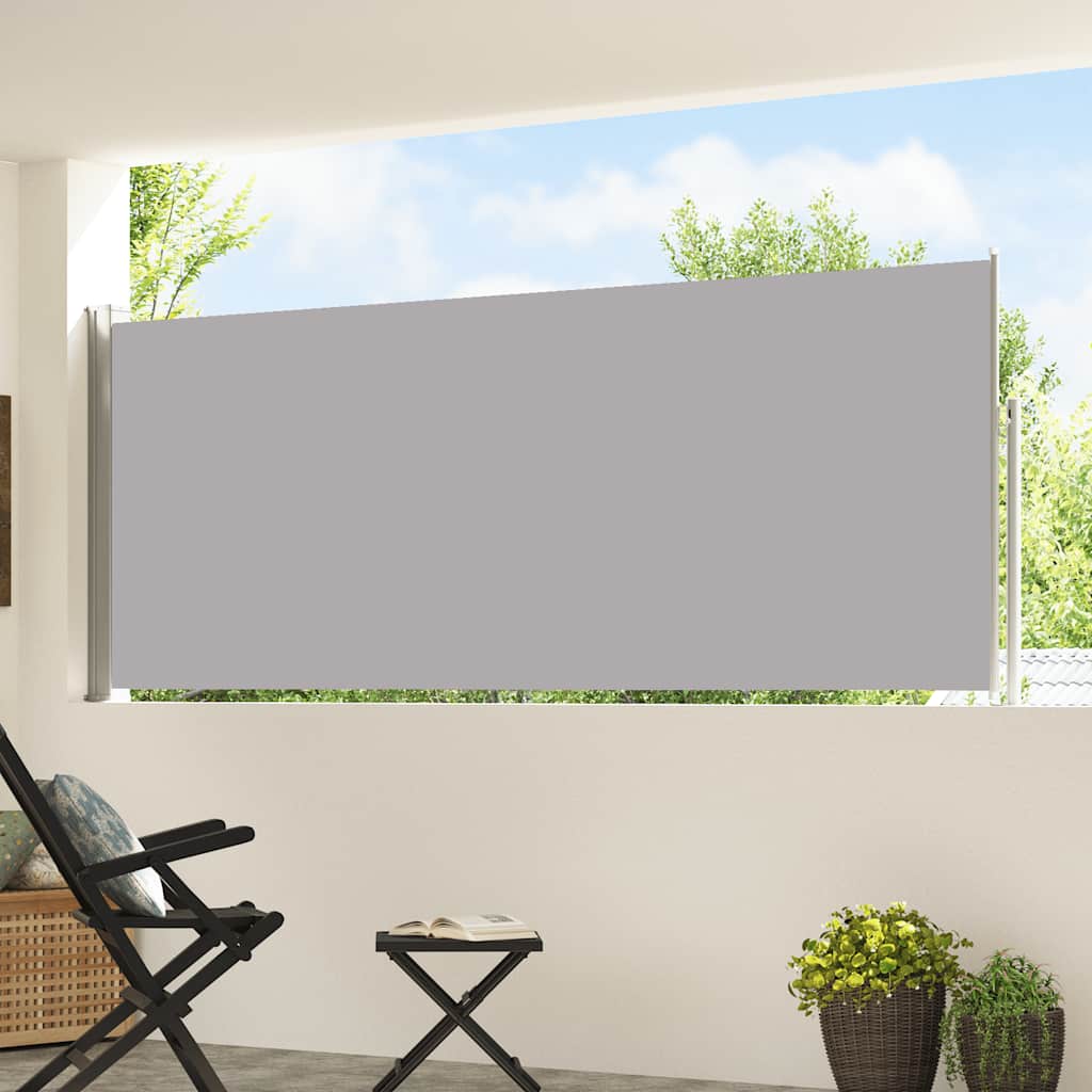 Écran de jardin vidaxl extensible 120x500 cm gris