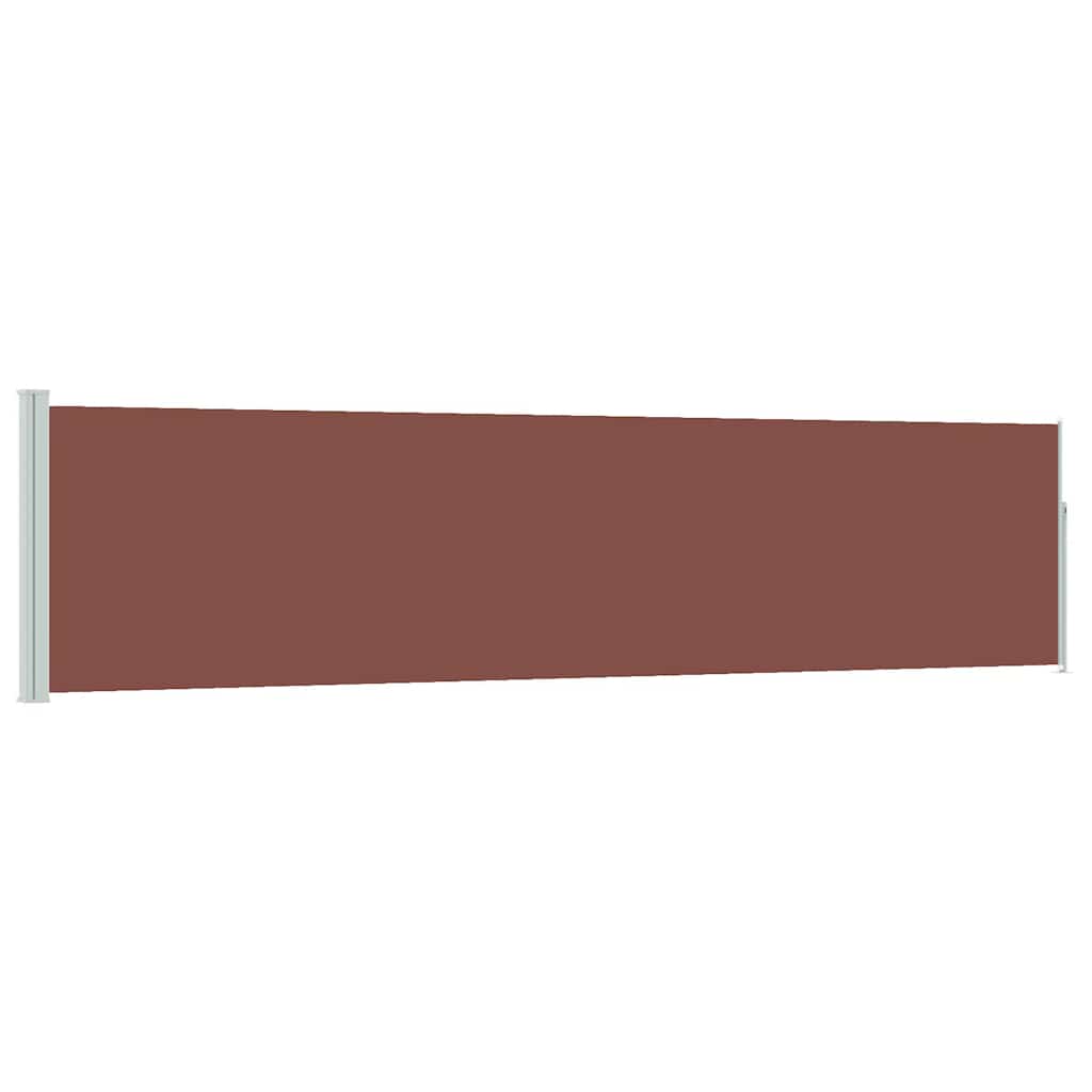Écran de jardin vidaxl extensible 120x500 cm brun